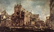 GUARDI, Francesco Campo Santi Giovanni e Paolo fh USA oil painting reproduction